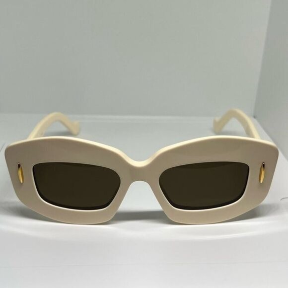 Loewe Sunglasses Square Rectangle Frame Anagram Acetate Screen Shades OS - Picture 4 of 12